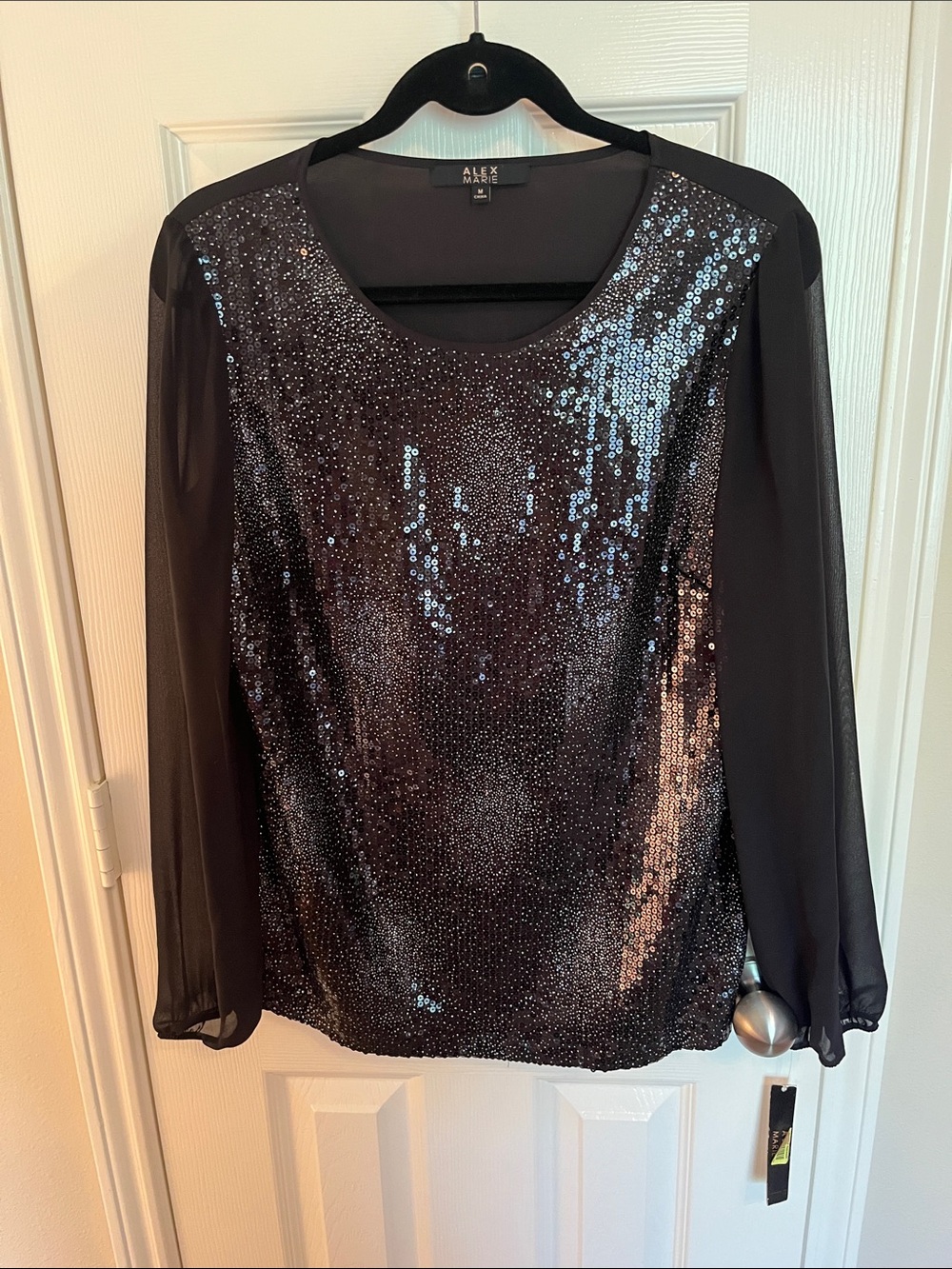 NWT Alex Marie Festive Shontelle Blouse
